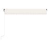 vidaXL Luifel automatisch uittrekbaar 450x350 cm cr&egrave;mekleurig