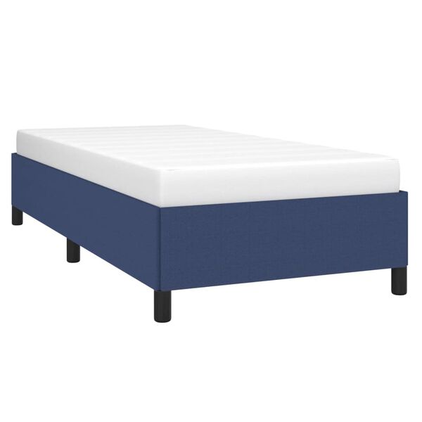 vidaXL Bedframe zonder matras 80x200 cm stof blauw