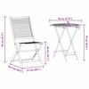 vidaXL Vouw Bistro Set 3 pcs Bruin Massief Acaciahout