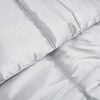 vidaXL Winter Dekbed Zilver 200 x 200 cm Satijn en Microfiber