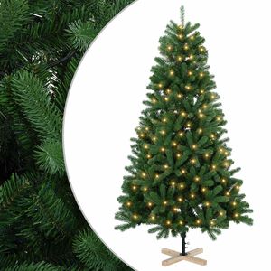 vidaXL Kunstkerstboom 120 cm 150 LED's Warmwit PVC Groen
