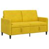 vidaXL Bank met opslag Geel 152 x 78 x 87 cm Polyester