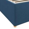 vidaXL Bedframe met matras Blauw 120 x 190 cm Stof