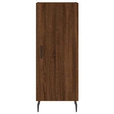 vidaXL Hoge kast 34,5x34x180 cm bewerkt hout bruin eikenkleur