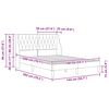 vidaXL Bedframe met hoofdeinde Zwart 140 x 200 cm Fluweel