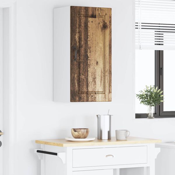 vidaXL Keukenkast met plank Oudhout 40 x 31 x 80 cm Bewerkt hout