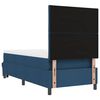 vidaXL Boxspringbed met matras met hoofdeinde Blauw 100 x 200 cm Stof