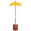 vidaXL Balinese parasol met basis 2 st Geel