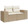 vidaXL Tuin Sofa Set met kussen met opslag 8 pcs Beige en Cr&egrave;me