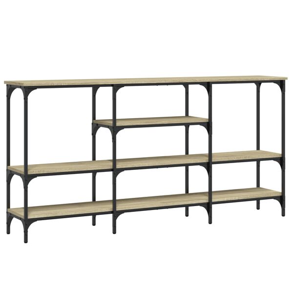 vidaXL Wandtafel 160x29x80 cm bewerkt hout sonoma eikenkleurig