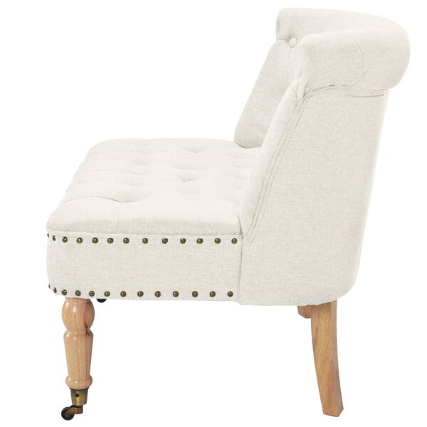 vidaXL Loveseat 94x67x76 cm stof wit
