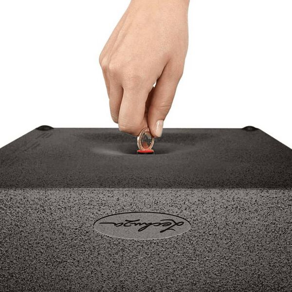 LECHUZA Plantenbak CANTA Stone 40 High ALL-IN-ONE grafietzwart