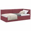 vidaXL Hoekbedframe Wijnrood 90 x 200 cm Stof