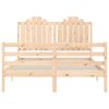vidaXL Bedframe met hoofdbord massief hout 140x190 cm