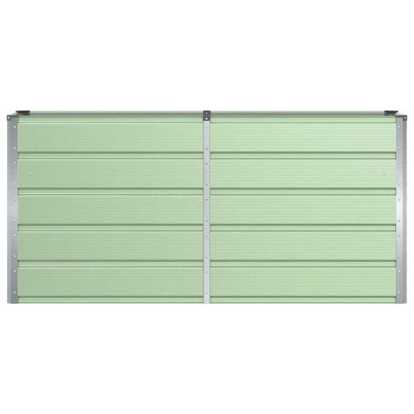 vidaXL Plantenbak Groen 160 x 40 x 75 cm Staal