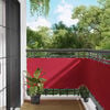 vidaXL Balkon Scherm Rood 75 x 200 cm PU gecoat oxford alu