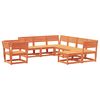vidaXL 8-delige Loungeset massief grenenhout wasbruin