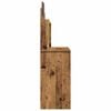 vidaXL Kaptafel met spiegel 96x39x142 cm oud houtkleurig