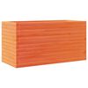 vidaXL Plantenbak 90x40x46 cm massief grenenhout wasbruin