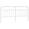 vidaXL Vervangend hoofdbord metaal wit 200 cm
