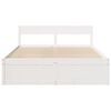vidaXL Bedframe zonder matras massief grenenhout wit 160x200 cm