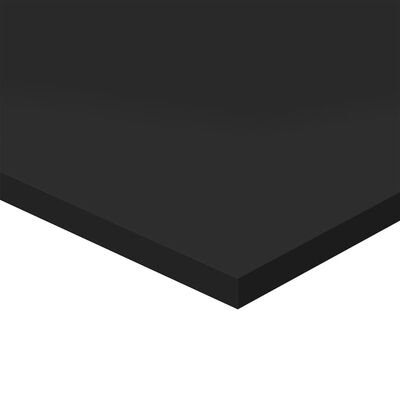 vidaXL Wandschappen 8 st 40x40x1,5 cm spaanplaat hoogglans zwart