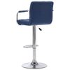 vidaXL Barstoelen 2 st stof blauw