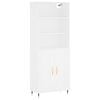 vidaXL Hoge kast 69,5x34x180 cm bewerkt hout wit