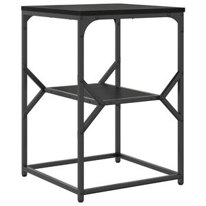 vidaXL Bijzettafel Zwart Eiken 41 x 40 x 60 cm