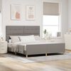 vidaXL Bedframe met hoofdeinde Taupe 180 x 200 cm Stof