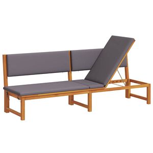 vidaXL Ligstoel Olie naturel 200 x 57 x 75cm Massief acaciahout