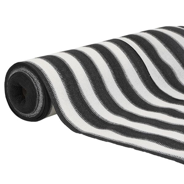 vidaXL Privacynet 195 g/m² 1,5x50 m HDPE antracietkleurig en wit