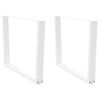 vidaXL Eettafelpoten 2 st V-vormig 100x(72-73,3) cm staal wit