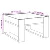 vidaXL Salontafel met Infinity LED 50x53x30 cm grijs sonoma eikenkleur