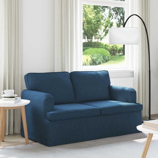 vidaXL Bank 120cm Blauw Metaal