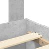 vidaXL Bedframe met hoofdeinde Beton Grijs 120 x 190 cm Bewerkt hout