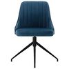 vidaXL Eetkamerstoelen 4 st fluweel blauw