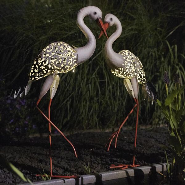 Luxform Tuindecoratie LED-lamp solar Stork meerkleurig 30112