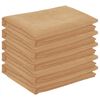 vidaXL Tafelkleed 5 st Vierkant Beige 110 x 110 cm