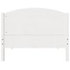 vidaXL Bedframe zonder matras massief grenenhout wit 90x190 cm