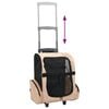 vidaXL Huisdierentrolley inklapbaar beige