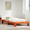 vidaXL Bedframe zonder matras massief grenenhout wasbruin 90x190 cm