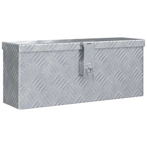 vidaXL Aluminium kist 48,5x14x20 cm zilverkleurig
