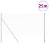 vidaXL Afrasteringspaal Zilver 25 x 1,4 m (13 mm gaas) Staal