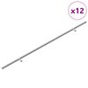 vidaXL Kasthandgreep 12 pcs Zilver 700mm Roestvrij staal