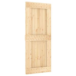 vidaXL Schuifdeur NARVIK 85 x 210 cm (152,5 cm) Naturel en Zwart