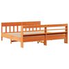 vidaXL Bedframe zonder matras massief grenenhout wasbruin 180x200 cm