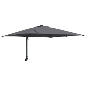 vidaXL Tuinparasol Antraciet 248,5 x 247,5 x 160 cm Polyester en staal