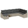 vidaXL Tuin Sofa Set met kussen met opslag 8 pcs poly rattan