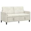 vidaXL Bank met opslag Cr&egrave;mekleurig 152 x 78 x 87 cm Polyester